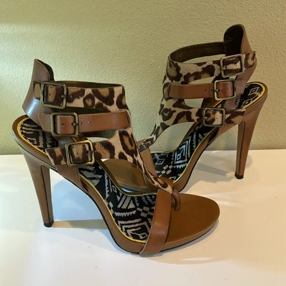 Sam Edelman S-Lucia Leopard Women’s Heels Size 8M - Picture 3 of 8